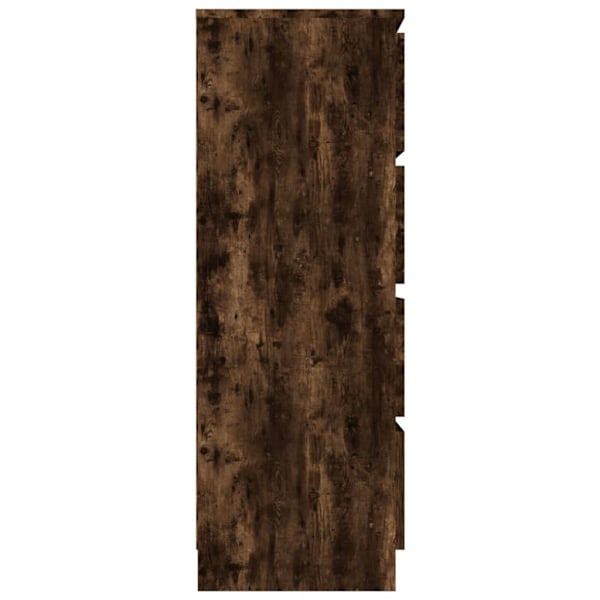 vidaXL Byrå rökfärgad ek 60x35x98,5 cm konstruerat trä Brun