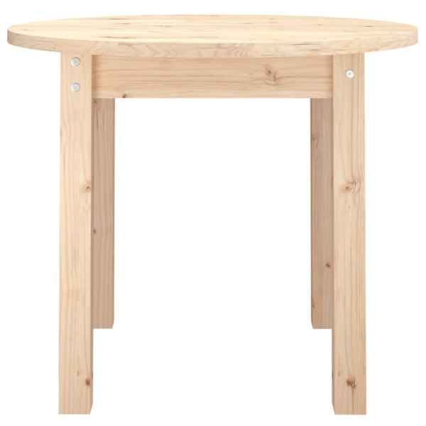 vidaXL Soffbord Ø 55x45 cm massiv furu Brun