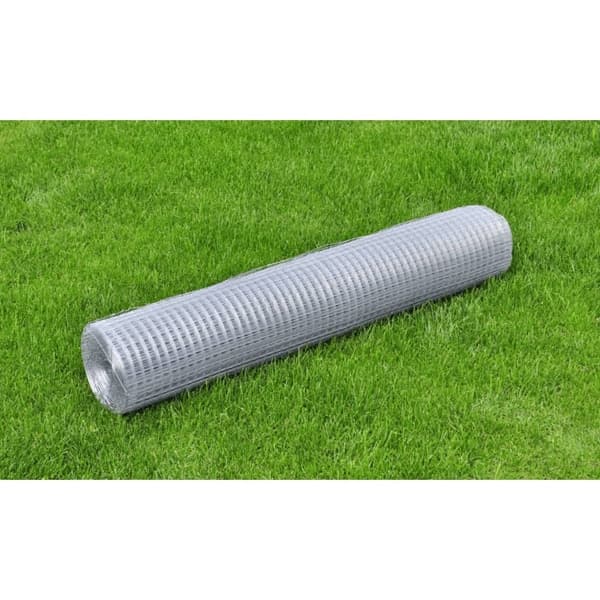 vidaXL Hönsnät galvaniserat stål 25x1 m silver Silver