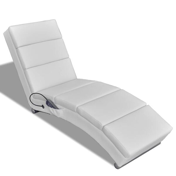 vidaXL Massagestol Vit 8-massagepunkter Vit