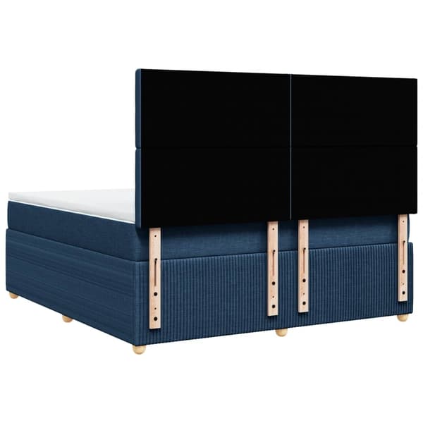 vidaXL Ramsäng med madrass blå 180x200 cm tyg Blå
