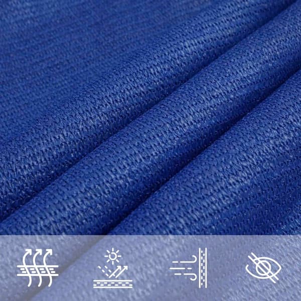 vidaXL Solsegel 160 g/m² blå 2,5x4,5 m HDPE Blå