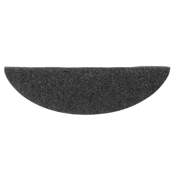 vidaXL Trappstegsmattor självhäftande 15 st antracit 56x17x3 cm brodyr Brun