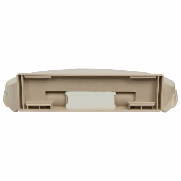 vidaXL Toalettsits mjuk stängning beige oval Beige