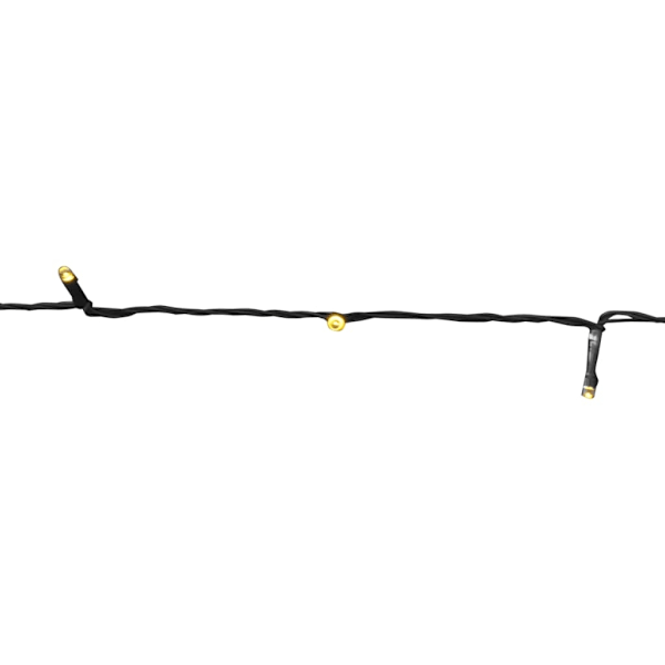 vidaXL Solcellsdriven LED-ljusslinga 2 st varmvit Svart