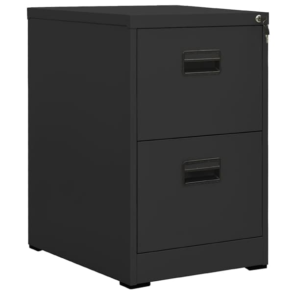 vidaXL Dokumentskåp antracit 46x62x72,5 cm stål Antracit