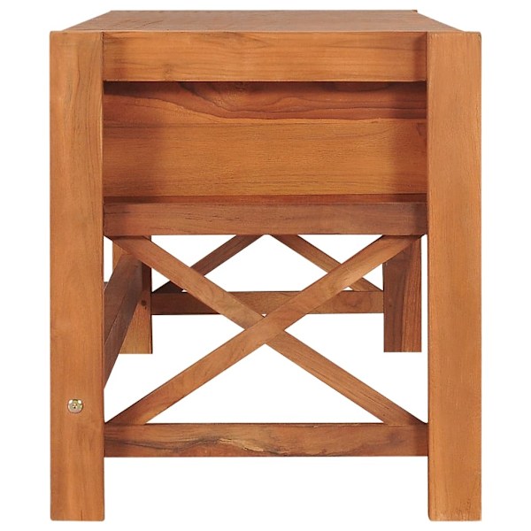 vidaXL Tv-bänk 140x40x45 cm teak Brun
