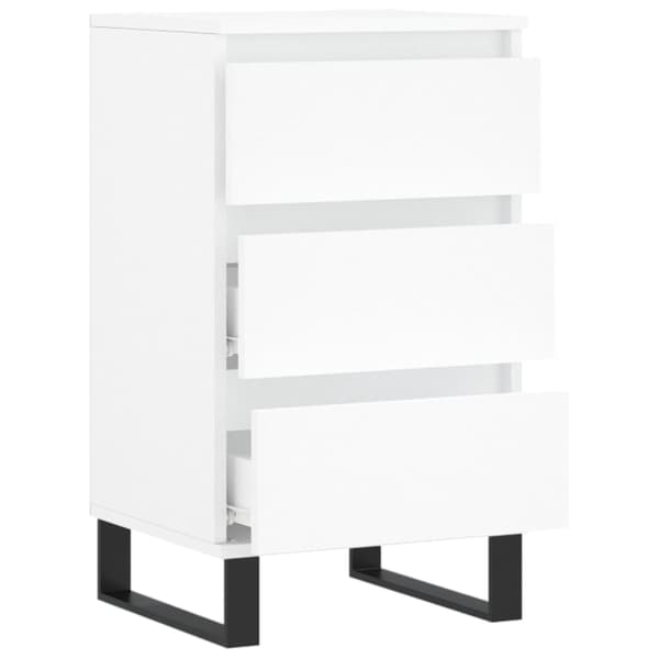 vidaXL Byrå vit 40x35x70 cm konstruerat trä Vit