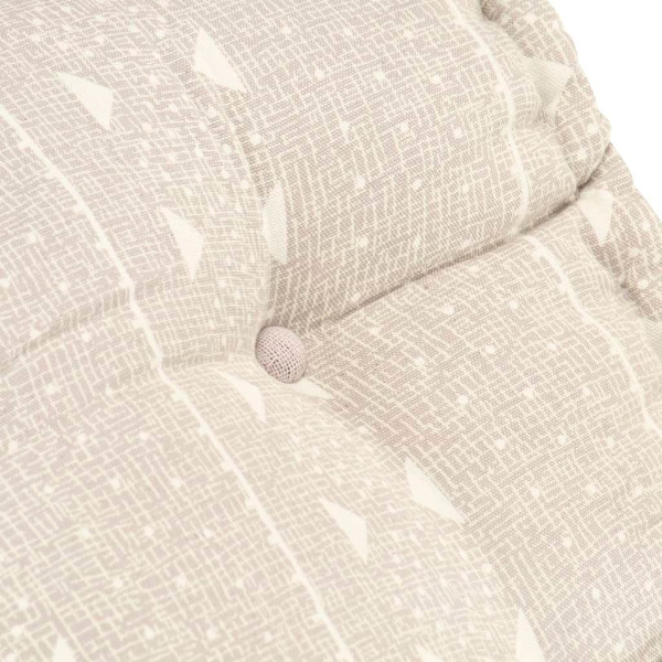 vidaXL Modulpuff beige tyg Beige