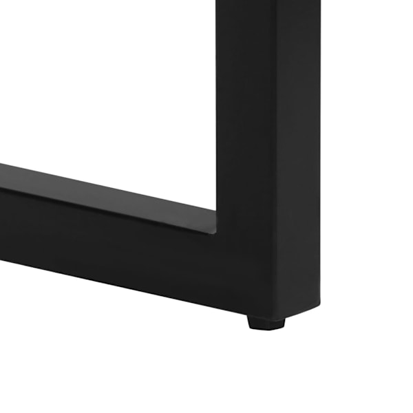 vidaXL Konsolbord 120x35x76 cm massivt återvunnet trä och stål Brun