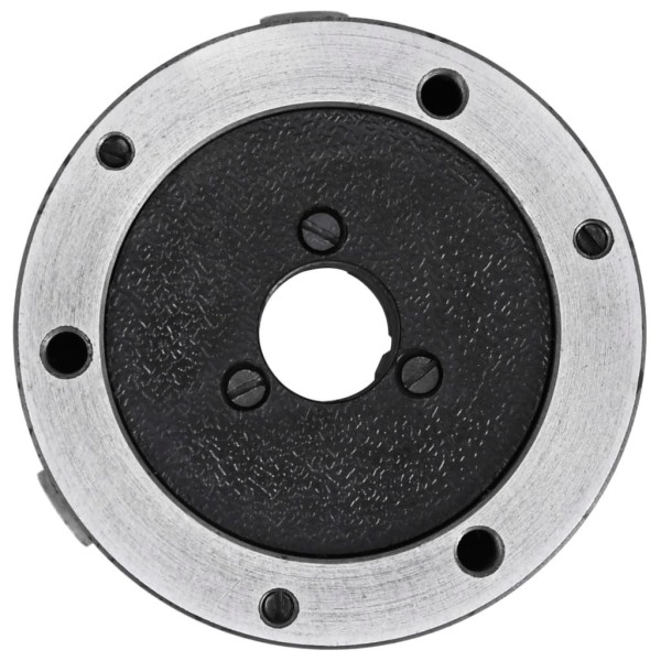 vidaXL 3-backs självjusterande svarvchuck 100 mm stål