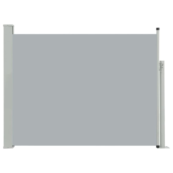 vidaXL Infällbar sidomarkis 140x500 cm grå grå