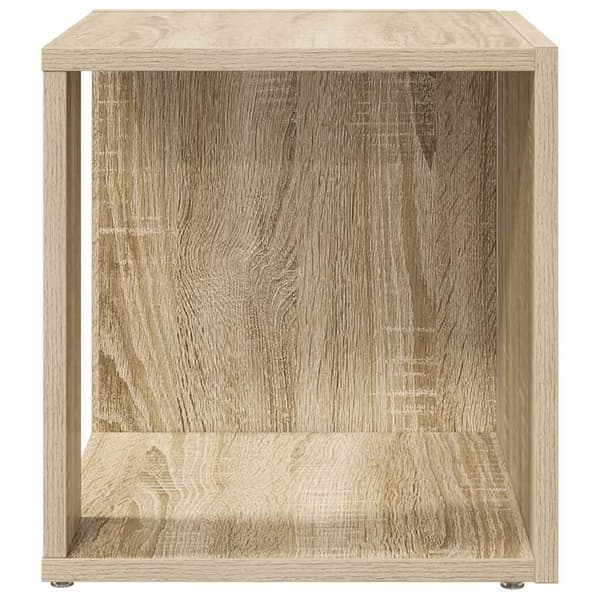 vidaXL Sidobord 33 x 33 x 34 cm Engineered wood Sonoma-ek Brun