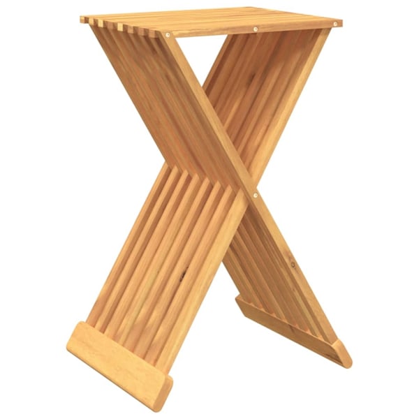 vidaXL Hopfällbar pall 40x32,5x70 cm massiv teak Brun