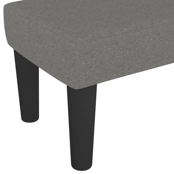 vidaXL Bänk mörkgrå 100x30x30 cm tyg Grå