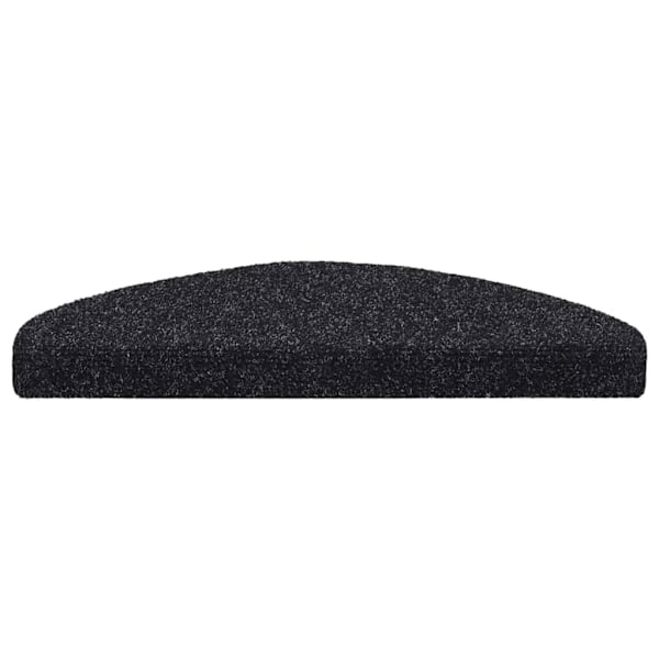 vidaXL Trappstegsmattor självhäftande 10 st svart 65x21x4 cm brodyr Svart