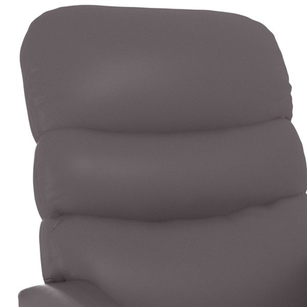vidaXL Massagefåtölj grå konstläder grå