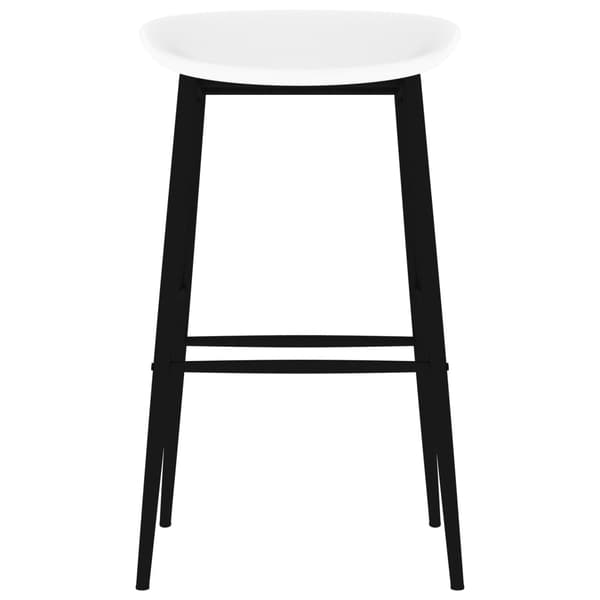 vidaXL Bargrupp 7 delar vit Vit