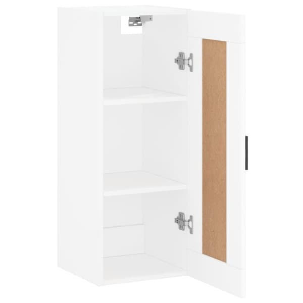 vidaXL Väggskåp vit 34,5x34x90 cm konstruerat trä Vit
