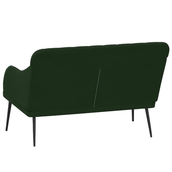 vidaXL Bänk mörkgrön 110x76x80 cm sammet Grön