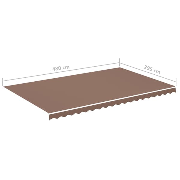 vidaXL Markisväv brun 5x3 m Brun