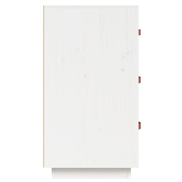 vidaXL Byrå vit 80x40x75 cm massiv furu Vit