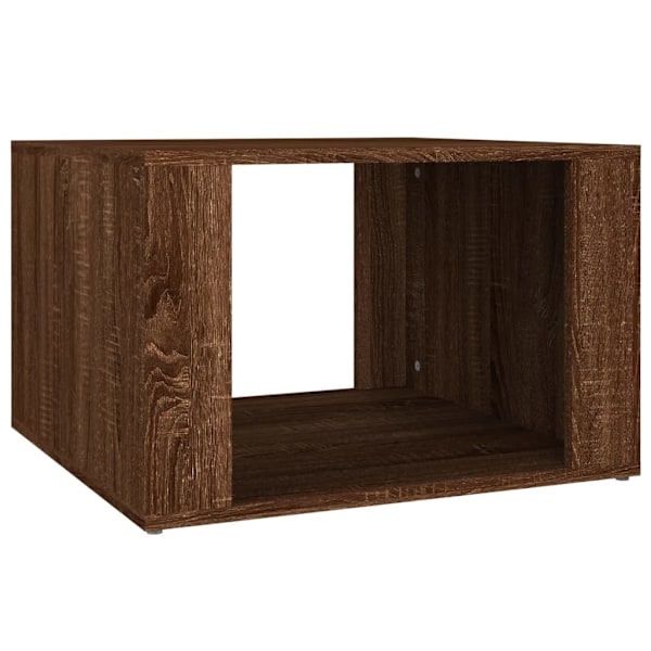 vidaXL Sängbord brun ek 57x55x36 cm konstruerat trä Brun