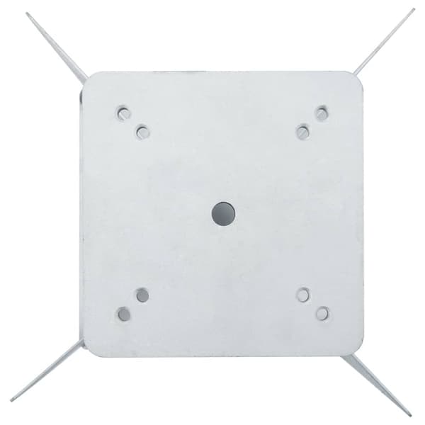 vidaXL Markfäste för parasoll silver 27,5x27,5x45 cm stål Silver