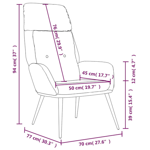 vidaXL Vilstol taupe konstmocka Taupe