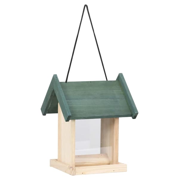vidaXL Fågelmatare 4 st granträ Beige