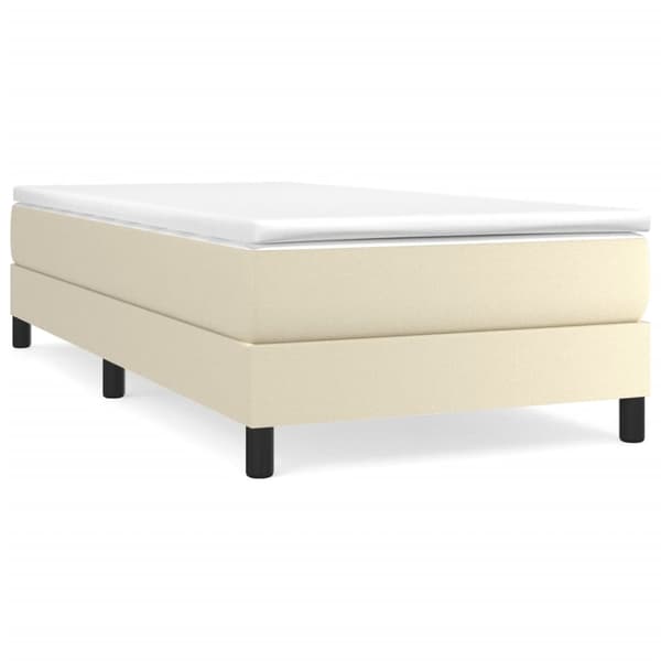 vidaXL Sängram gräddvit 80x200 cm konstläder Kräm