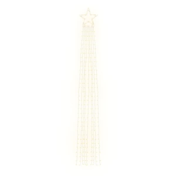 vidaXL Julgransbelysning 320 LED varmvit 375 cm Warm white