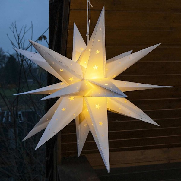 HI LED-julstjärna 58 cm Guld