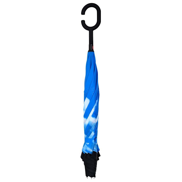 vidaXL Paraply C-handtag svart 108 cm Svart
