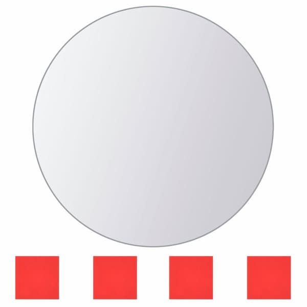 vidaXL Spegelplattor 8 st multiform spegelglas Silver