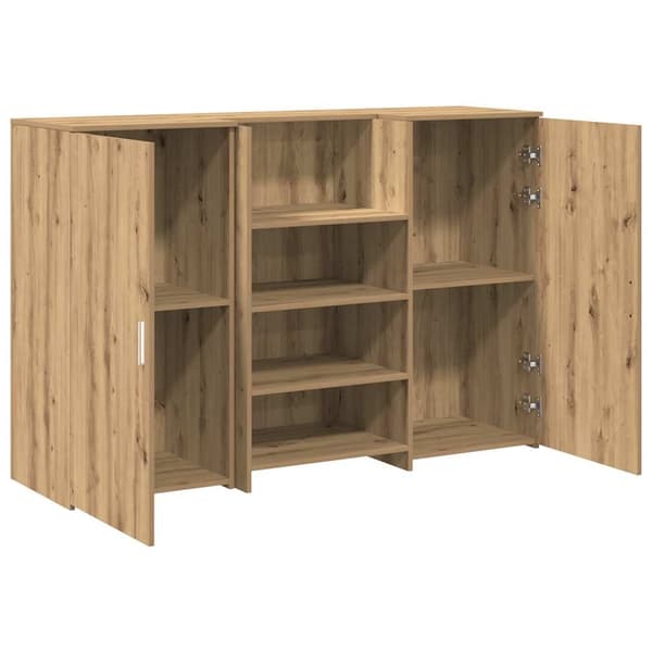 vidaXL Receptionsdisk artisan ek 155x50x103,5 cm konstruerat trä Brun