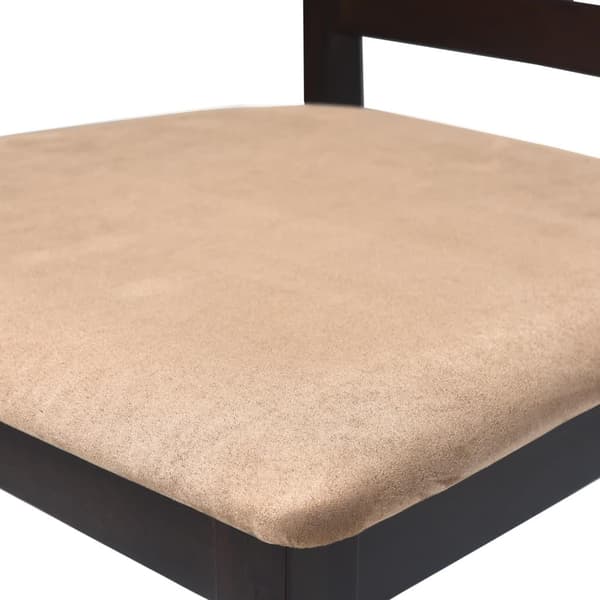vidaXL Barstolar 2 st trä brun och beige Brun