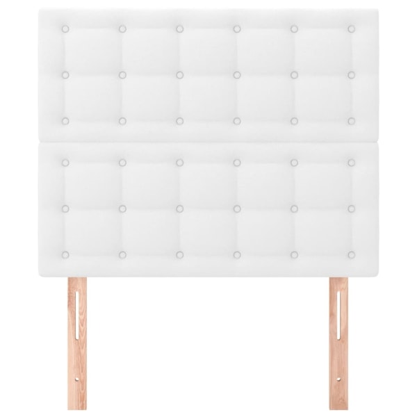 vidaXL Huvudgavlar 2 st vit 90x5x78/88 cm konstläder Vit