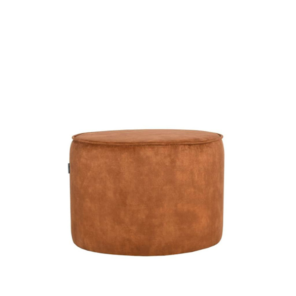 LABEL51 Sittpuff Tibo 55x55x40 cm ockrafärgad velour Orange