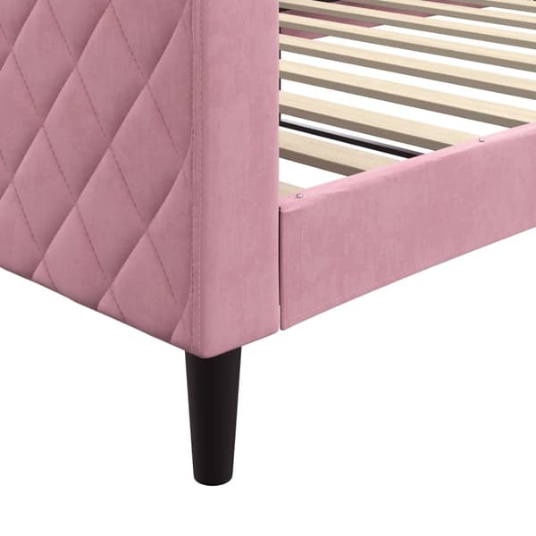vidaXL Dagbädd rosa 100x200 cm sammet Rosa