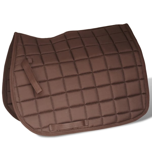vidaXL Hästsadel set 17,5" brunt riktigt läder 12 cm 5-i-1 Brun