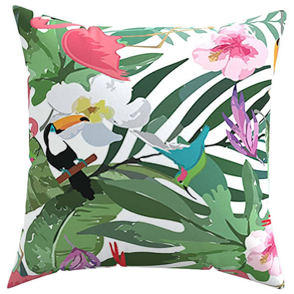 vidaXL Prydnadskuddar 4 st flerfärgad 50x50 cm tyg Flerfärgsdesign