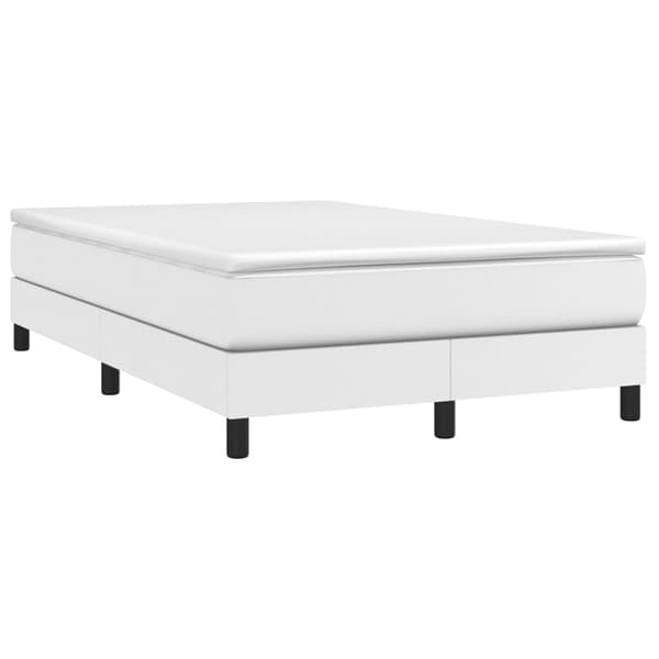 vidaXL Sängram vit 120x200 cm konstläder Vit