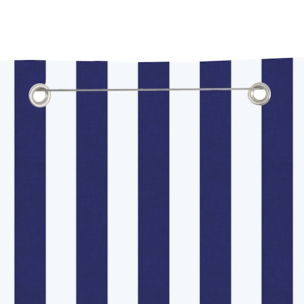 vidaXL Balkongskärm blå och vit 120x240 cm oxfordtyg Flerfärgsdesign