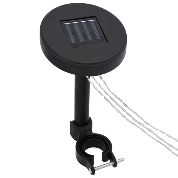 vidaXL Paviljong med ljusslinga LED 3x3 m antracit Antracit