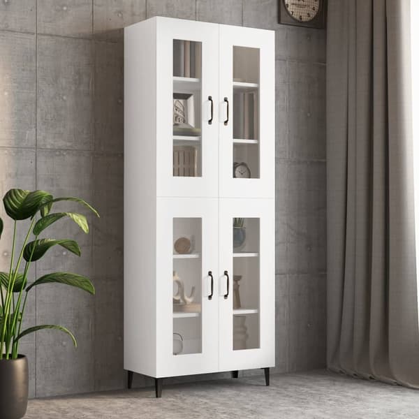 vidaXL Väggskåp vit 69,5x34x90 cm Vit