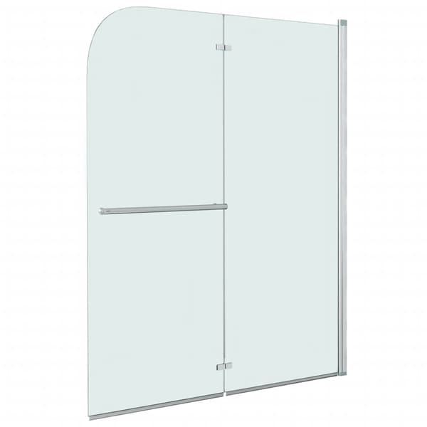 vidaXL Duschvägg fällbar 2 paneler ESG 95x140 cm Transparent