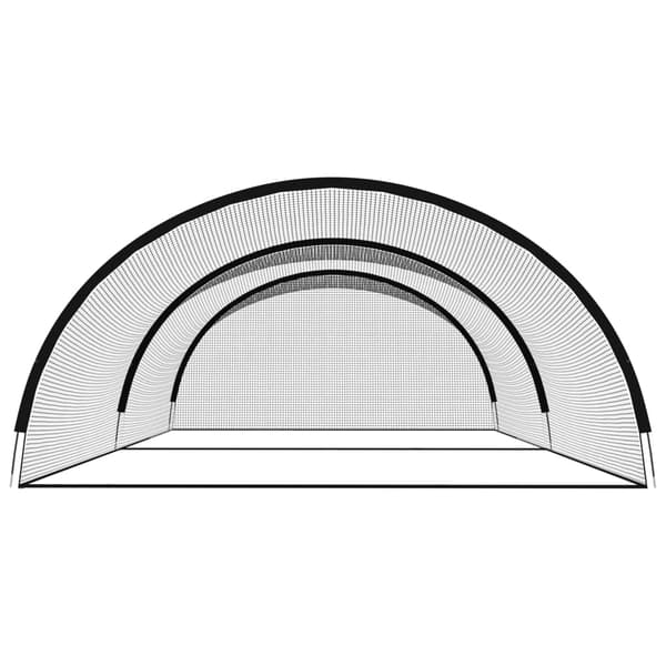 vidaXL Bur för baseball svart 600x400x250 cm polyester