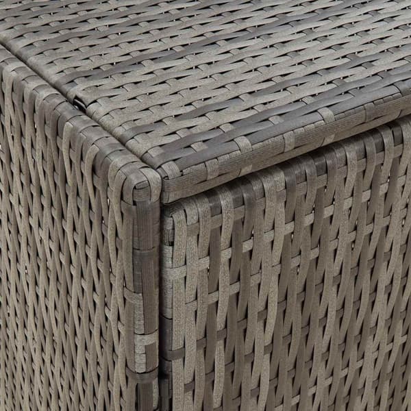 vidaXL Trädgårdsskåp grå 100x55,5x80 cm konstrotting Grå