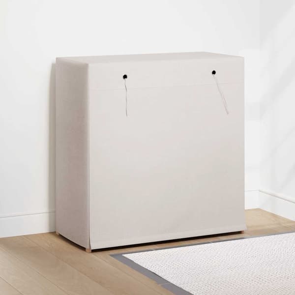 vidaXL Skoförvaring med överdrag vit 79x40x80 cm tyg Vit
